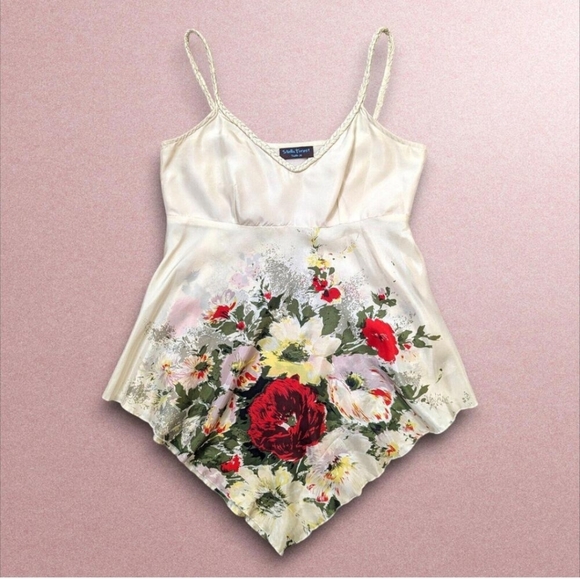 Stella Forest Tops - Floral Silk Camisole Top